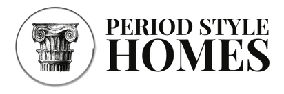 Logo for 'Period Style Homes' with a classical column design.